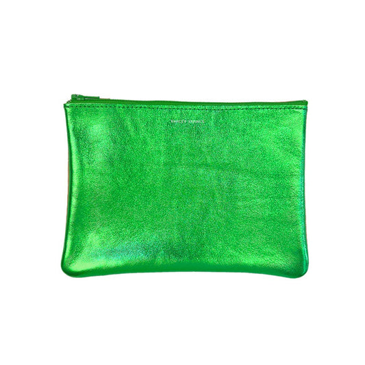 Medium Zip Pouch: Matte Foil Verdant