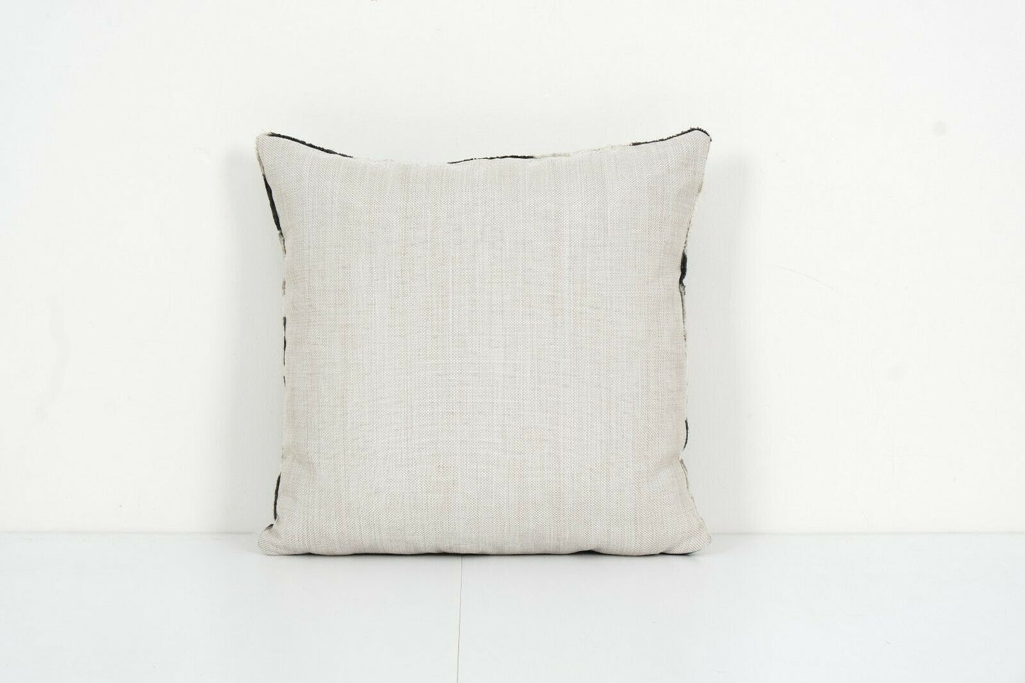 Black Silk Ikat Velvet Pillow | 16ʺ × 16"