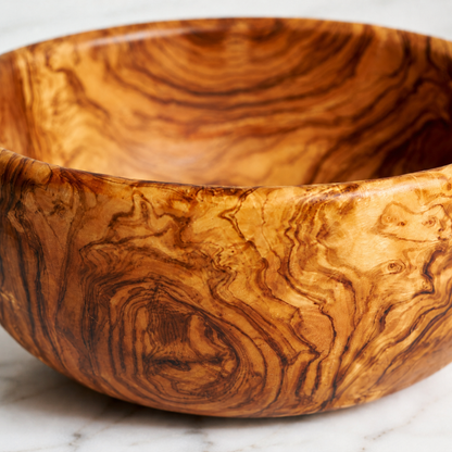 Olive Wood Family Salad Bowl: 8"