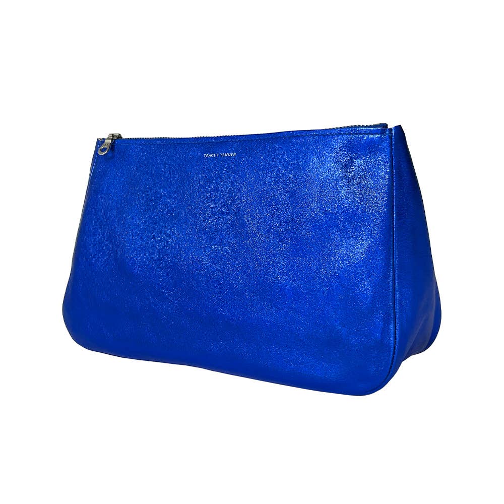 TRACEY TANNER | Large Fatty Pouch - Metallic Distress Navy/Black