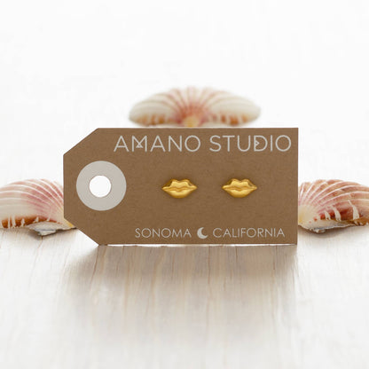 Luscious Lips Stud Earrings