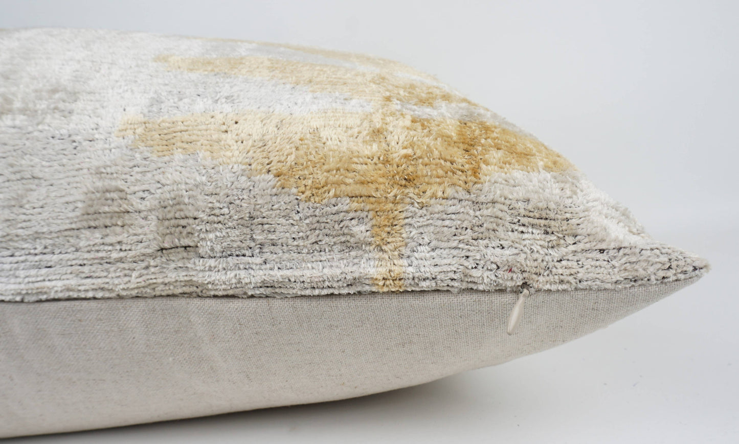 HANDMADE  IKAT SILK/VELVET PILLOW | 24" x 24"