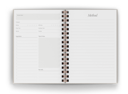 Recipe Journal (A5) - Pink Sardines