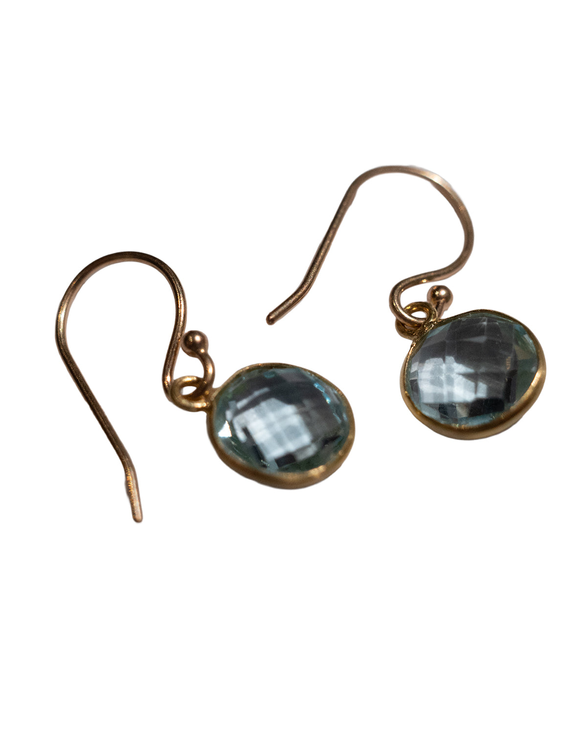MARGARET SOLOW | Blue Topaz & 18k Earrings