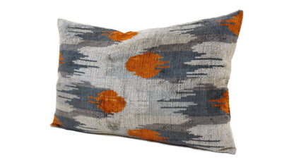 IKAT SILK/VELVET PILLOW | 16" x 24"