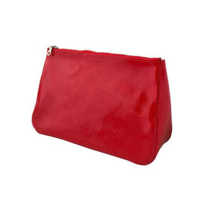 Large Fatty Pouch: Candy Patent Vermillion