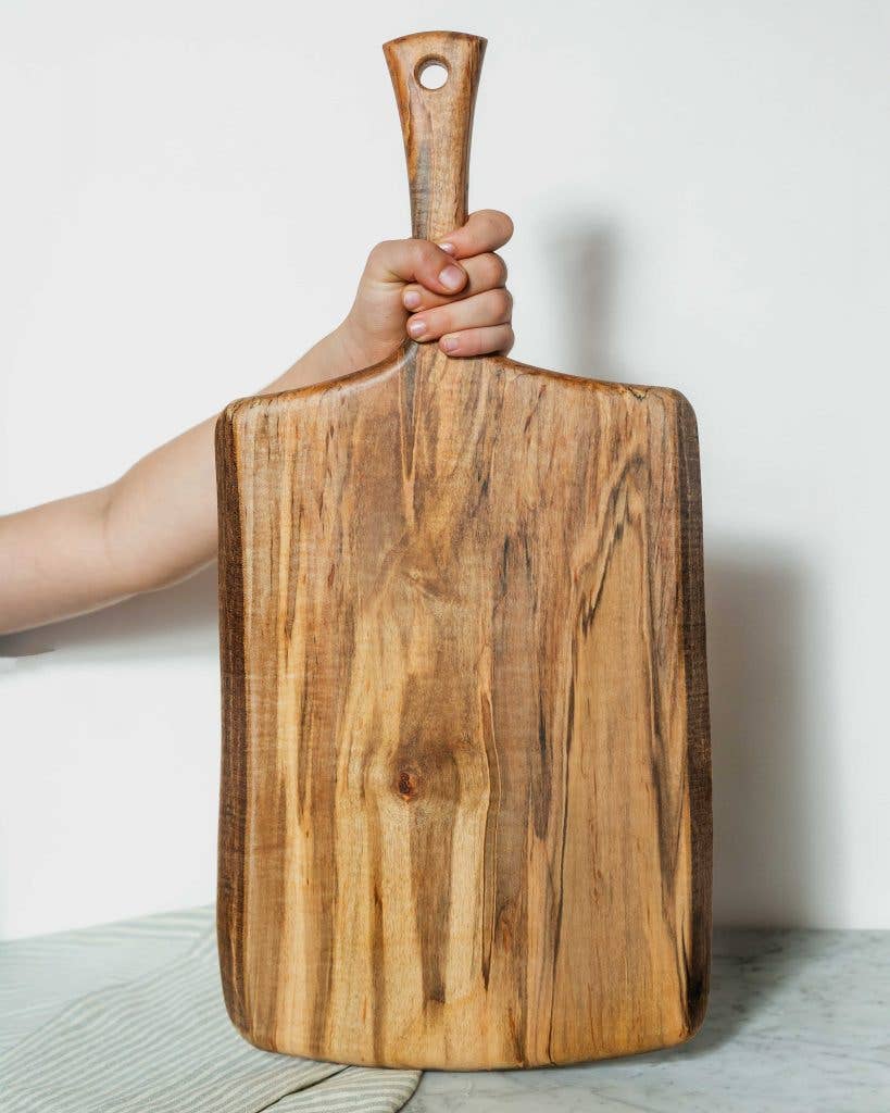 PETERMANS | 21" Ambrosia Maple Serving Board W/ Handle