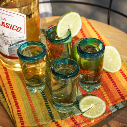Primavera Hand Blown Recycled Glass Shot Glass
