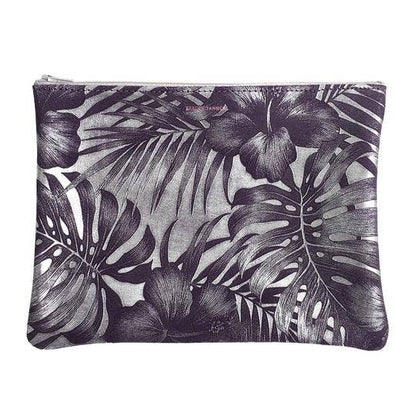Large Zip Pouch: Candy Patent Turquoise