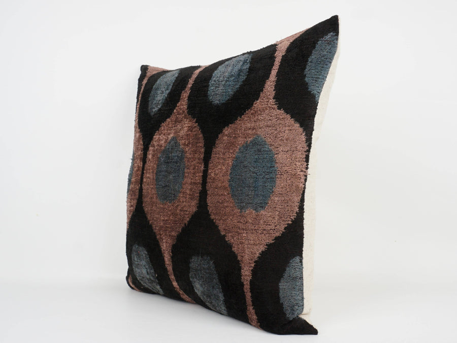 HANDMADE IKAT SILK/VELVET PILLOW | 20