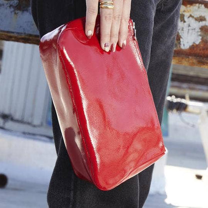 Large Fatty Pouch: Candy Patent Emerald