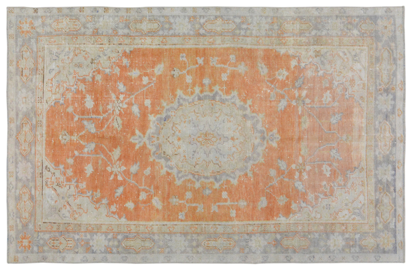 Vintage Turkish Oushak  5'4" x 8' 3"