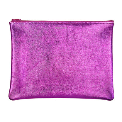 TRACEY TANNER | Large Zip Pouch - Matte Foil Orchid