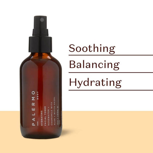 PALERMO | Hydrating Facial Toner - Rosewater + Chamomile - 4 oz