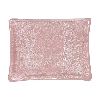 Large Zip Pouch: Candy Patent Turquoise