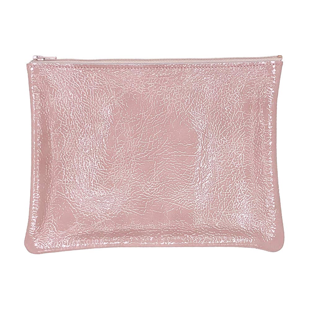 TRACEY TANNER | Large Zip Pouch - Candy Patent Emerald