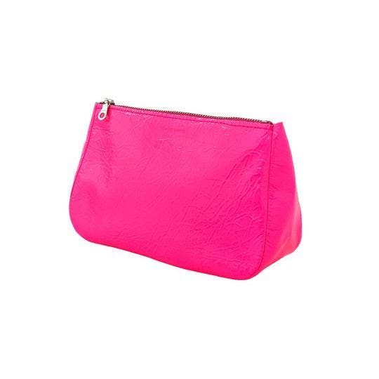 Medium Fatty Pouch: Metallic Distress Nacy/Black