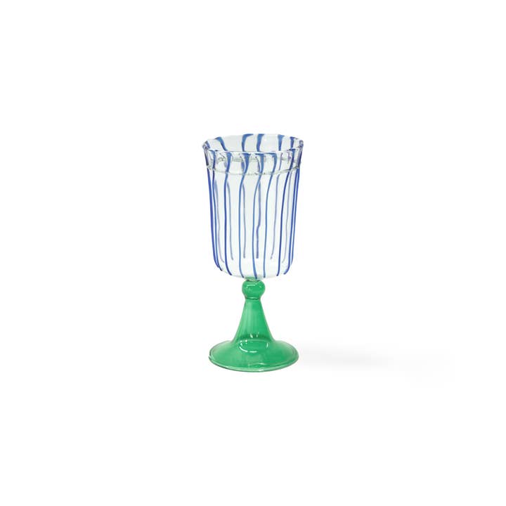 KILIIM | Tall Lines Handblown Glass Goblet