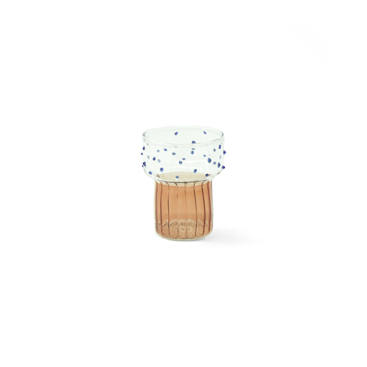KILIIM | Short Dotted Handblown Glass Goblet