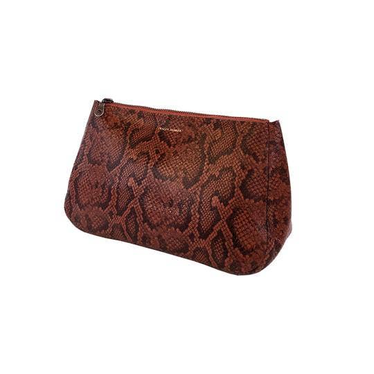 Medium Fatty Pouch: Metallic Distress Nacy/Black