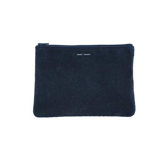 Medium Zip Pouch: Foil Black