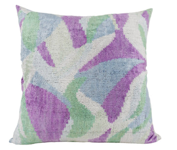 HANDMADE IKAT SILK/VELVET PILLOW | 24