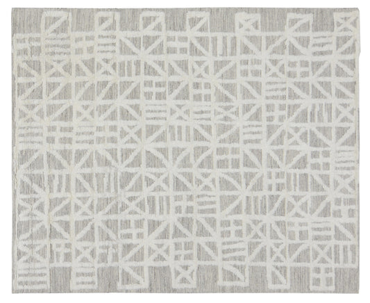 Handmade Moroccan Aleph Rug