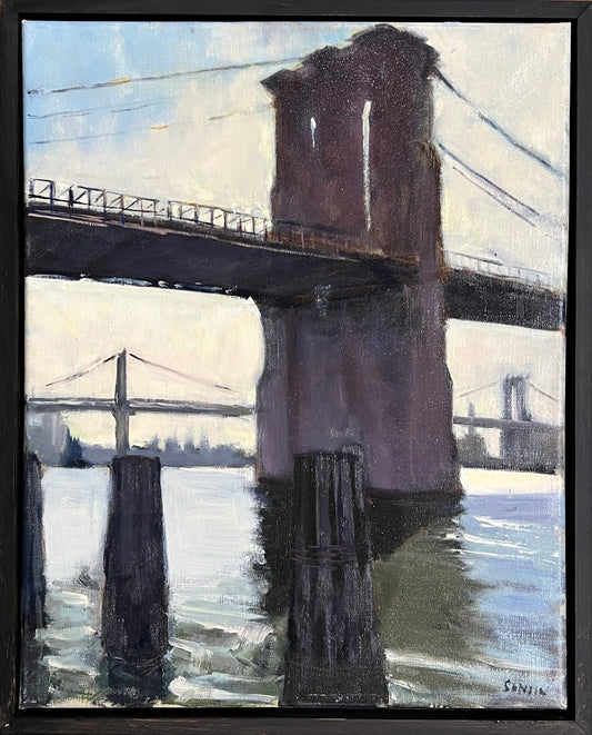 Brooklyn Bridge Summer by Pete Sinjin