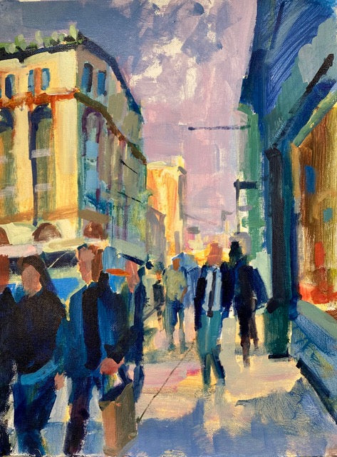 BROADWAY LAFAYETTE NYC, Framed by Janet Pedersen