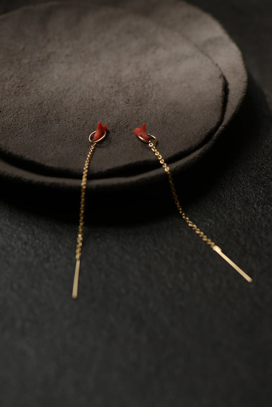 8.6.4 | Coral & 14K Gold Fill Threaders