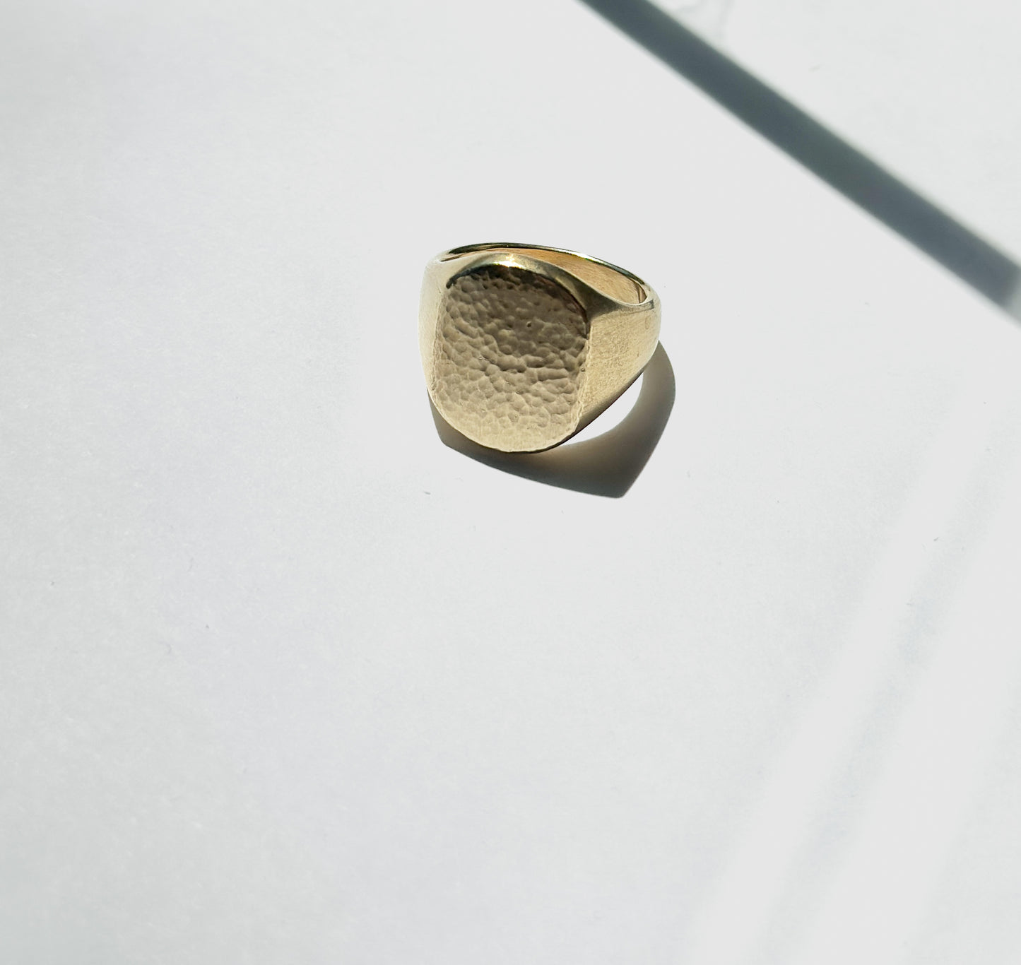 Sonja Fries |  XL Signet Ring in Brass