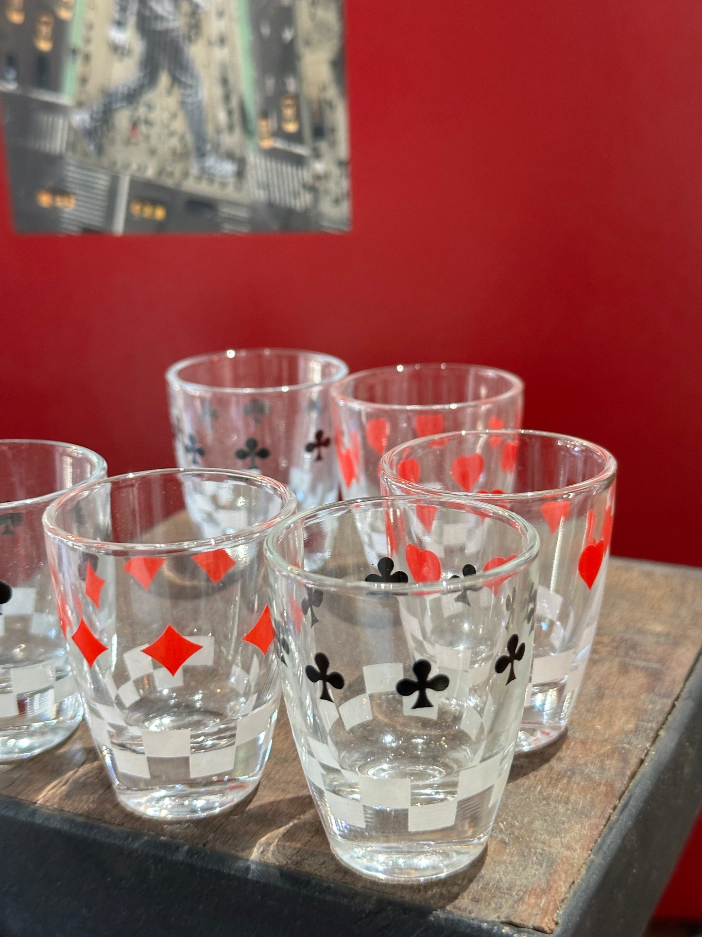Playing Card Shot Glasses & Decanter | The Shell Collector