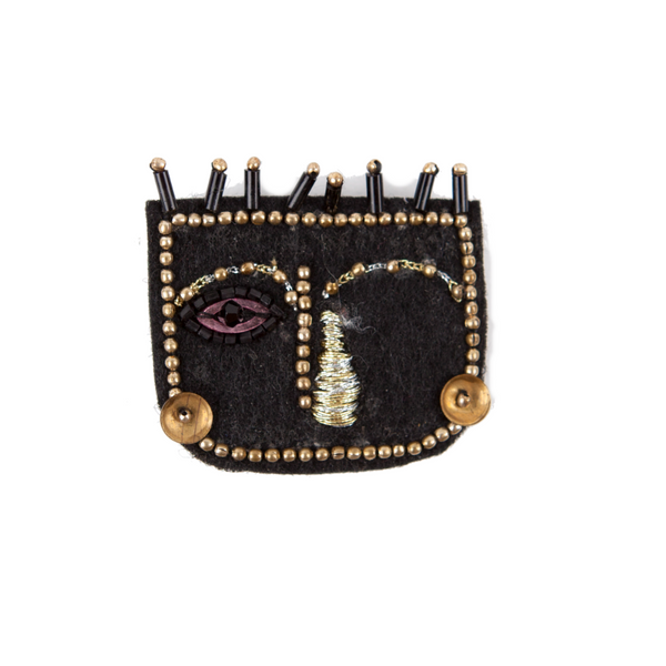 MY BOB FACE Brooch