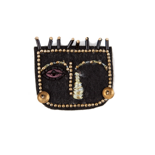 MY BOB FACE Brooch