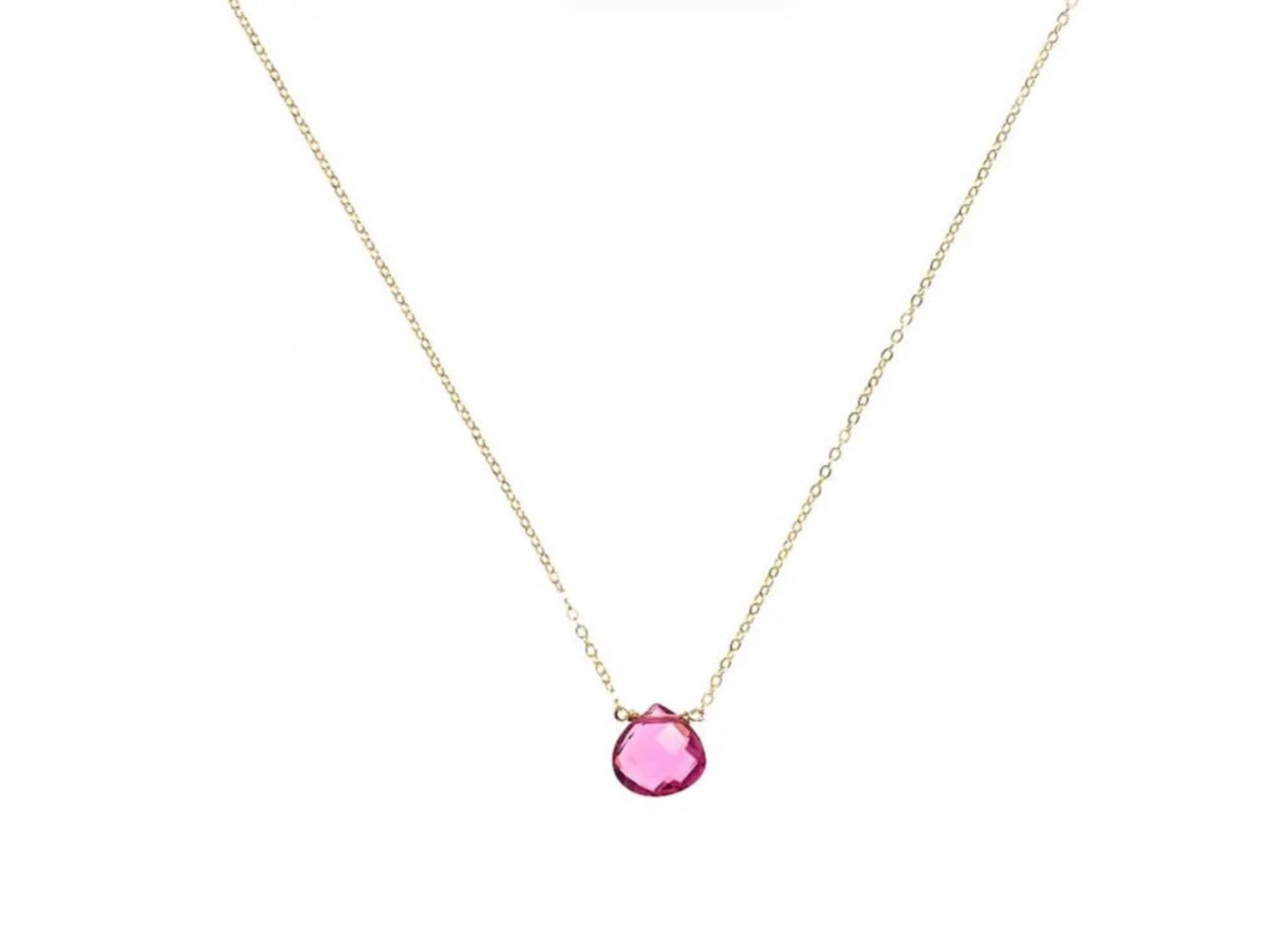 DANIELLE WELMOND | Pink Tourmaline Quartz Necklace
