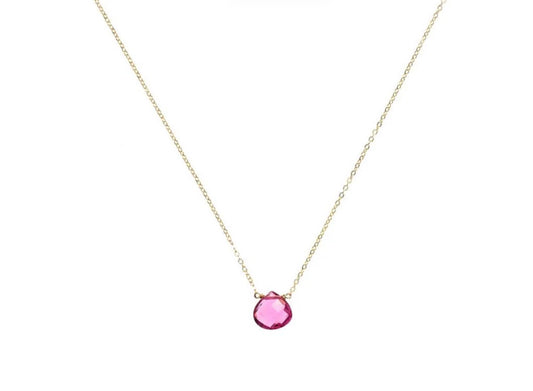 DANIELLE WELMOND | Pink Tourmaline Quartz Necklace