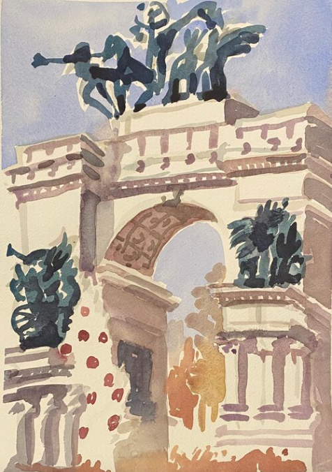 Grand Army Plaza, Print by Susan Greenstein