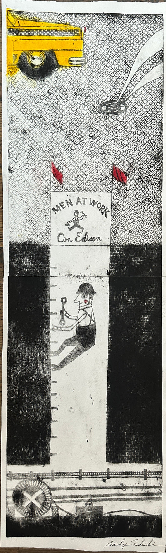 Con Edison Men at Work by Mitsushige Nishiwaki