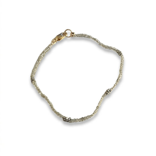 DEBBIE FISHER | Mystic Labradorite and Pyrite Bead Bracelet