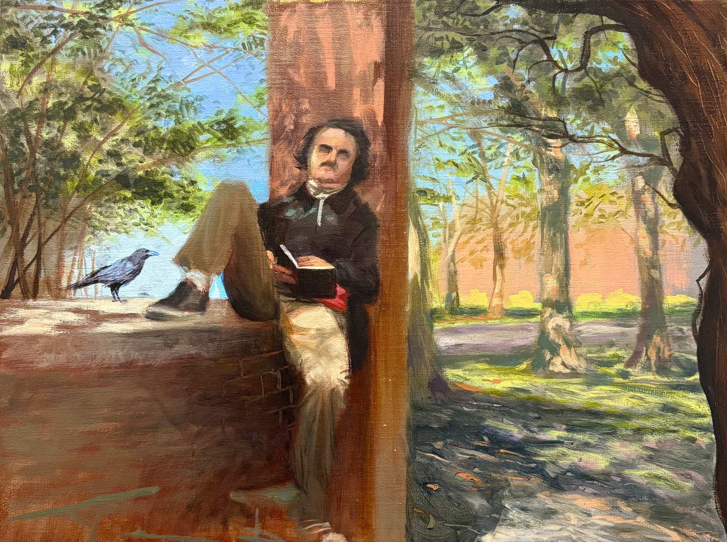 Poe at Peace for "Interpretations" by Allison Gamertsfelder