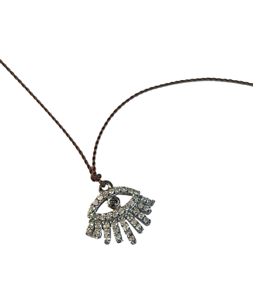 MARGARET SOLOW | Evil Eye Pavé Diamond Necklace