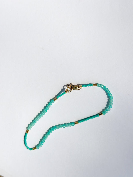 DEBBIE FISHER | Amazonite & Gold Vermeil Beads Bracelet