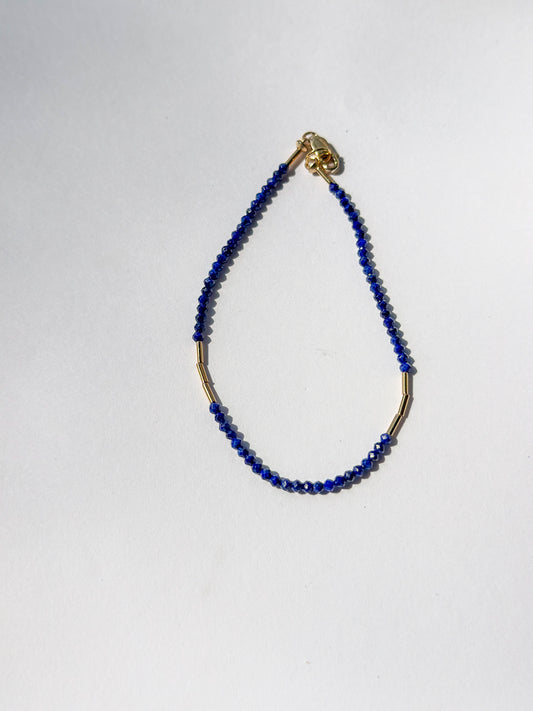DEBBIE FISHER | Lapis & Gold Filled Beads Bracelet