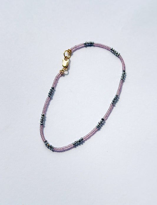 DEBBIE FISHER | Seed and Pyrite Beads Bracelet