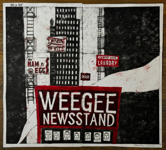 Weegee Newstand by Mitsushige Nishiwaki