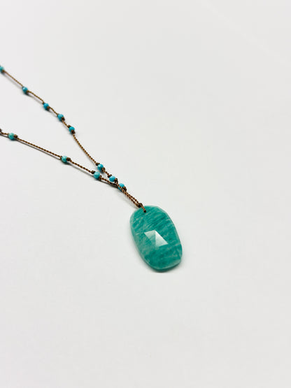 MARGARET SOLOW | Amazonite & Turquoise Necklace