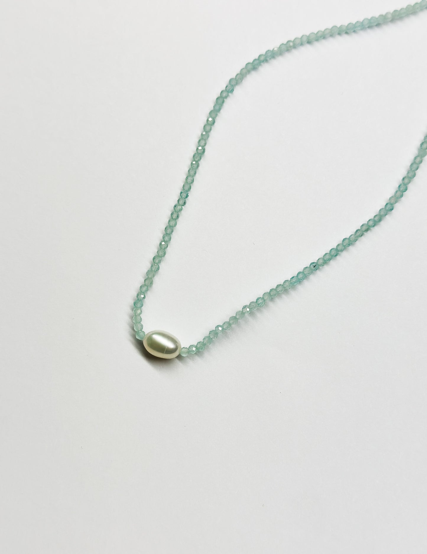 MARGARET SOLOW | Aquamarine & Pearl Necklace
