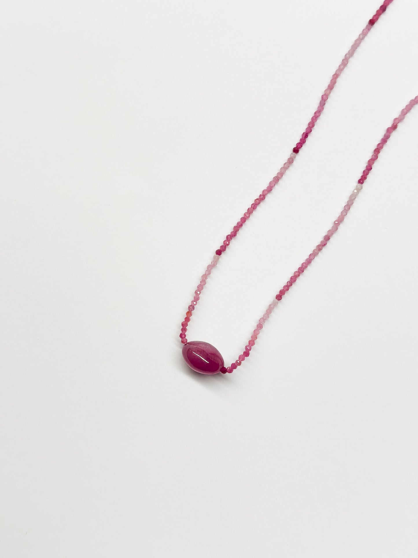 MARGARET SOLOW | Ruby & Silver Necklace
