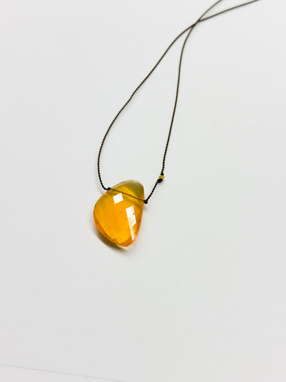 MARGARET SOLOW | Fire Opal Necklace