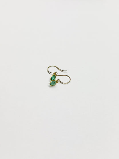 MARGARET SOLOW | Emerald & 18kt Gold Earrings